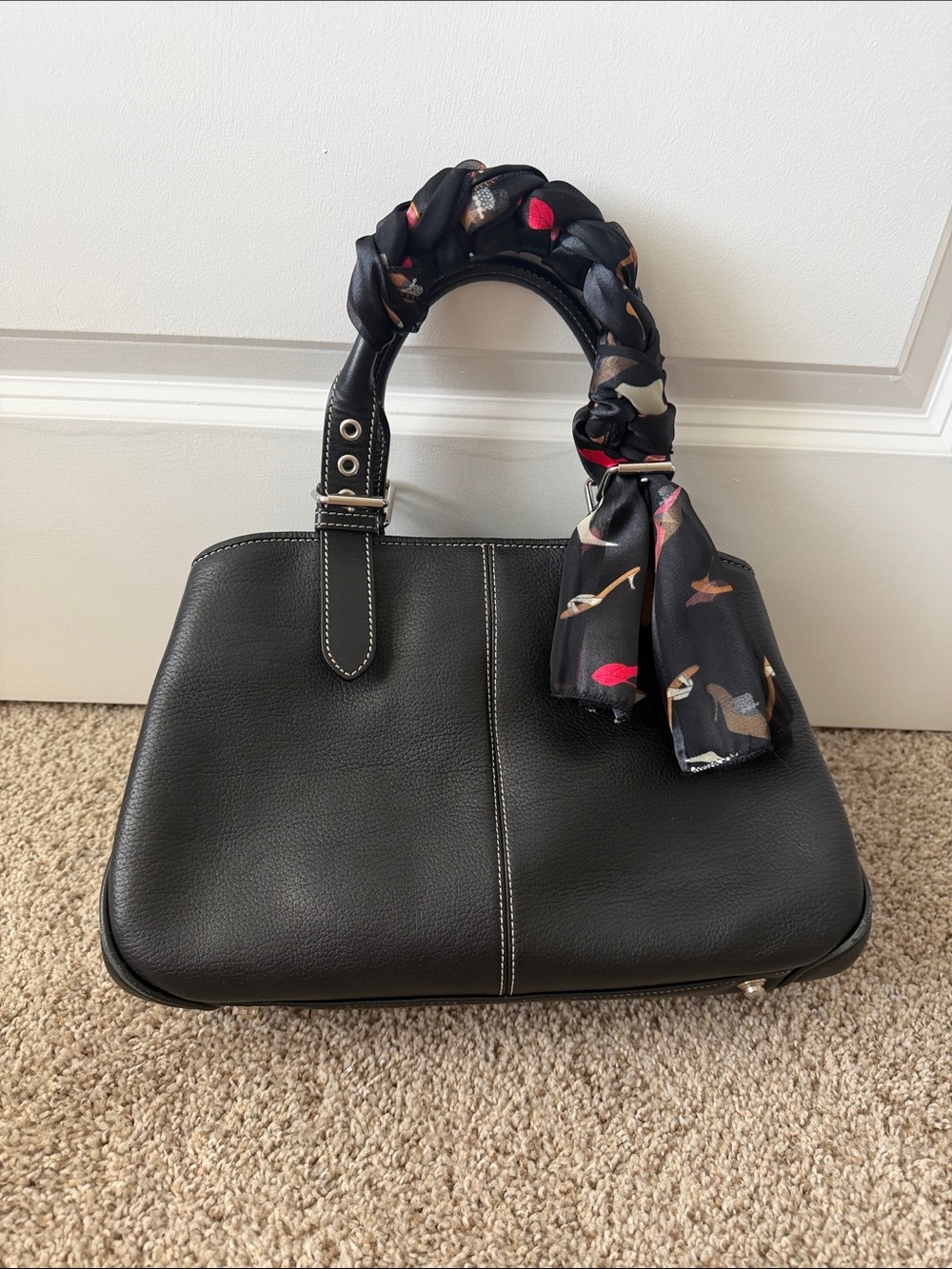 Dooney & Bourke Black Leather Satchel